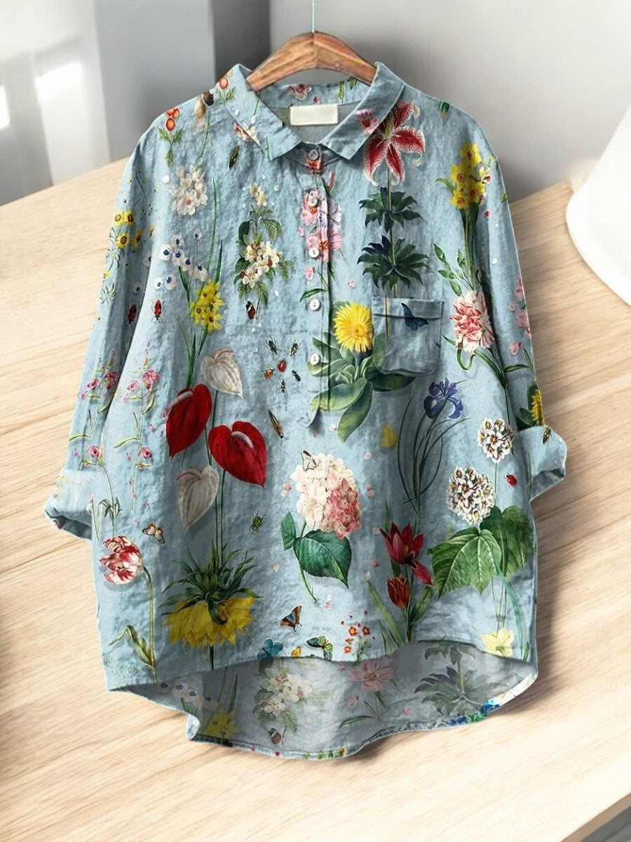 Luna™ - Elegante Vintage-Bluse mit Stil