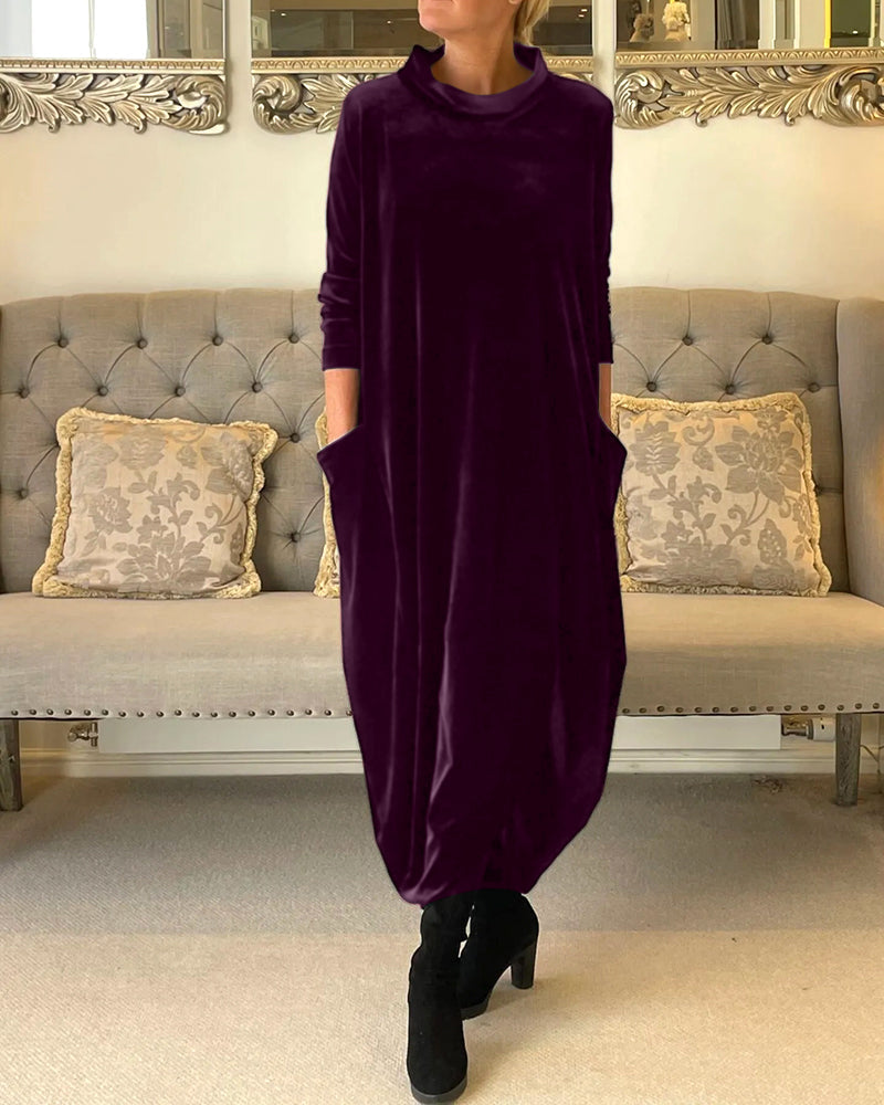 Gabriella - Stylisches Winterkleid mit Taschen