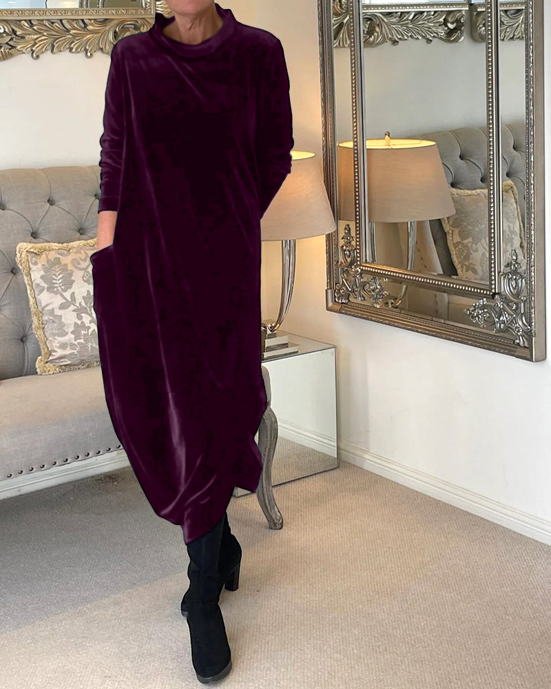 Gabriella - Stylisches Winterkleid mit Taschen