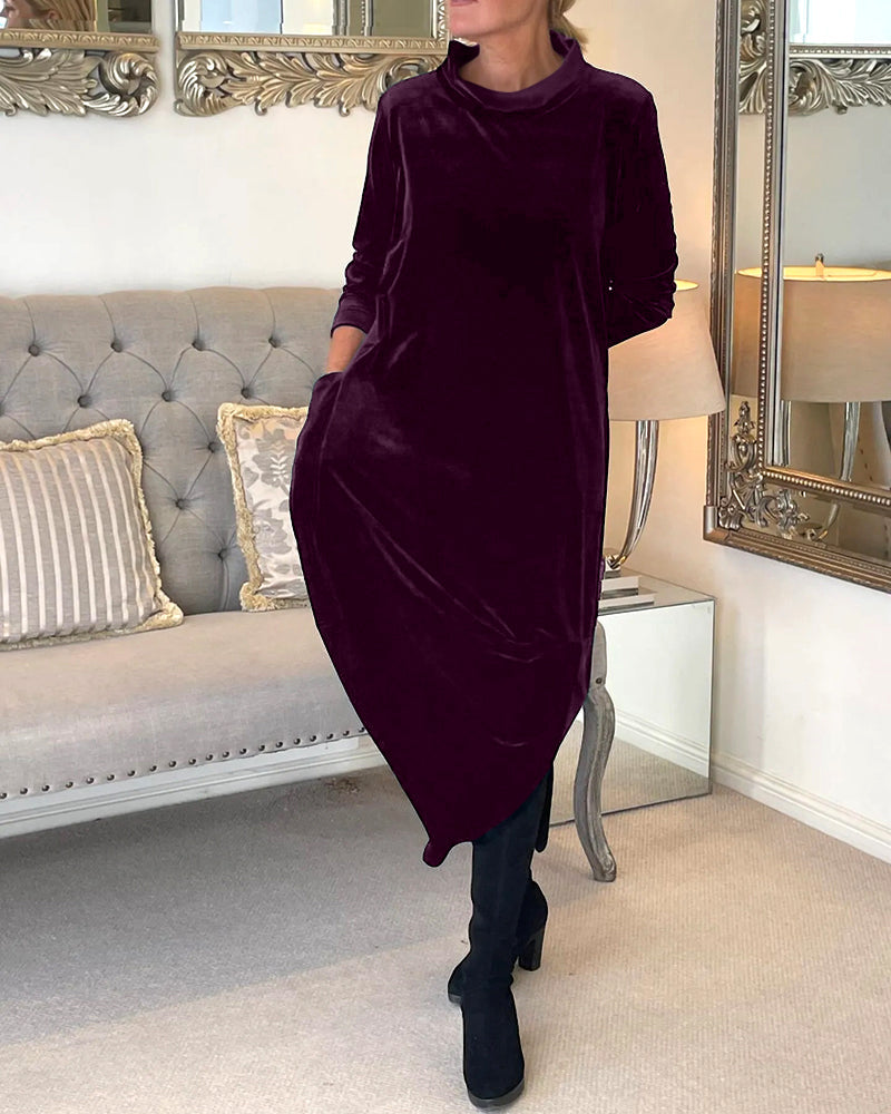 Gabriella - Stylisches Winterkleid mit Taschen