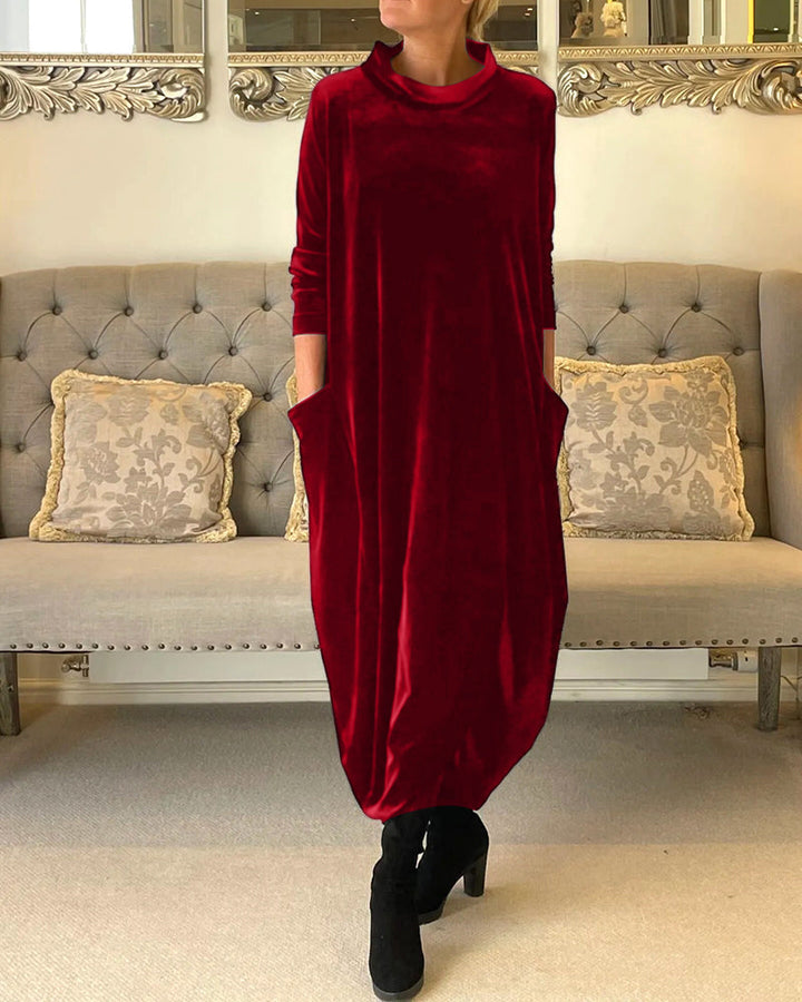 Gabriella - Stylisches Winterkleid mit Taschen