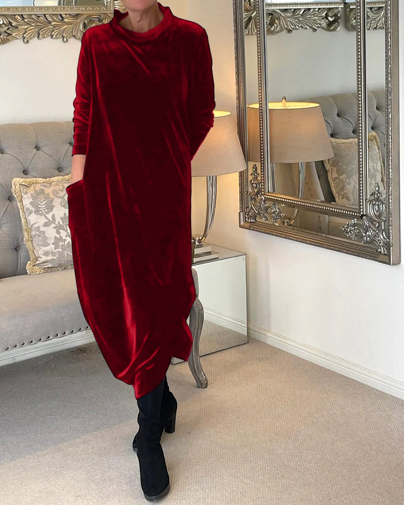 Gabriella - Stylisches Winterkleid mit Taschen