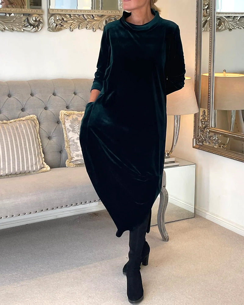 Gabriella - Stylisches Winterkleid mit Taschen