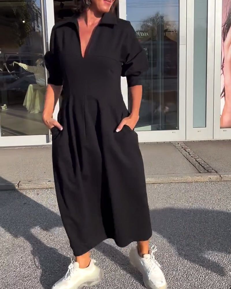 Élyane™ - Midikleid mit strukturierter Eleganz