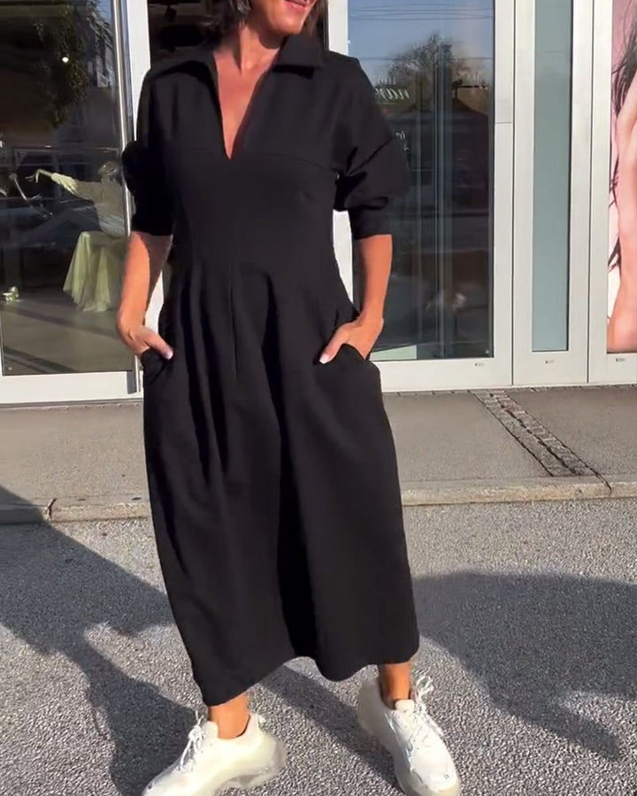 Élyane™ - Midikleid mit strukturierter Eleganz