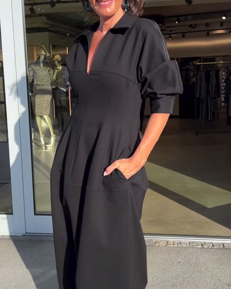 Élyane™ - Midikleid mit strukturierter Eleganz
