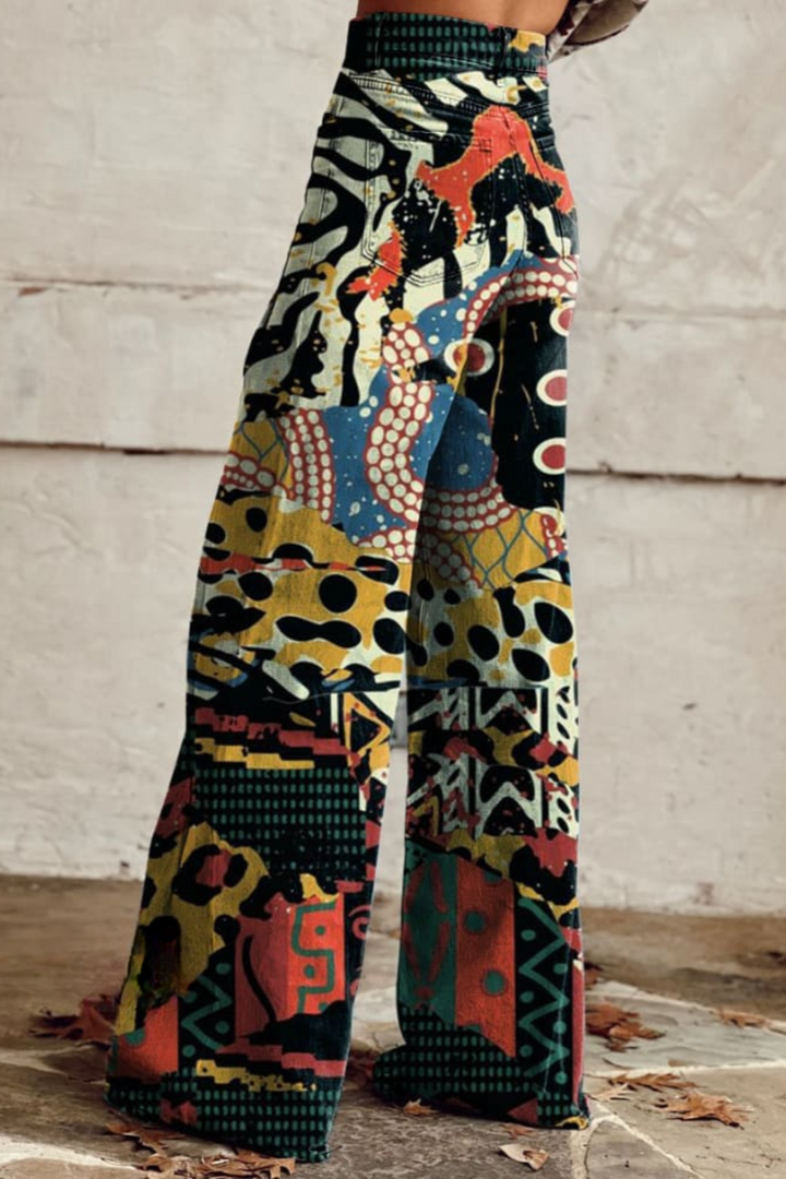 Behn Berlin | Stilvolle Boho Vintage Weitgeschnittene Hose