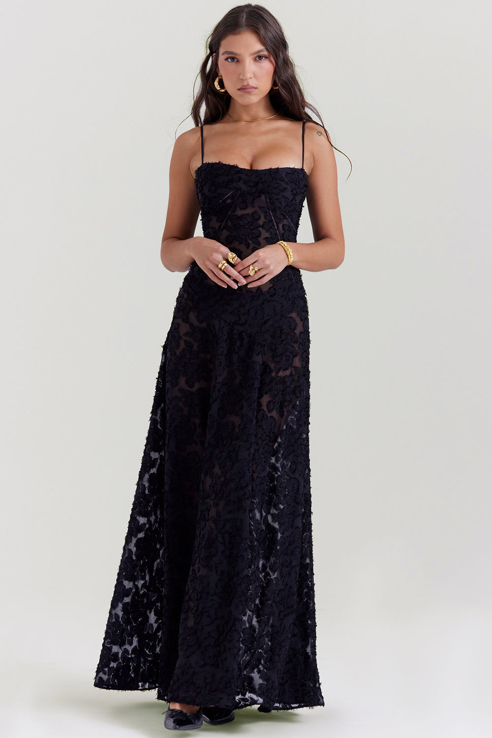 Paulette™ - Elegantes langes Kleid mit Korsett