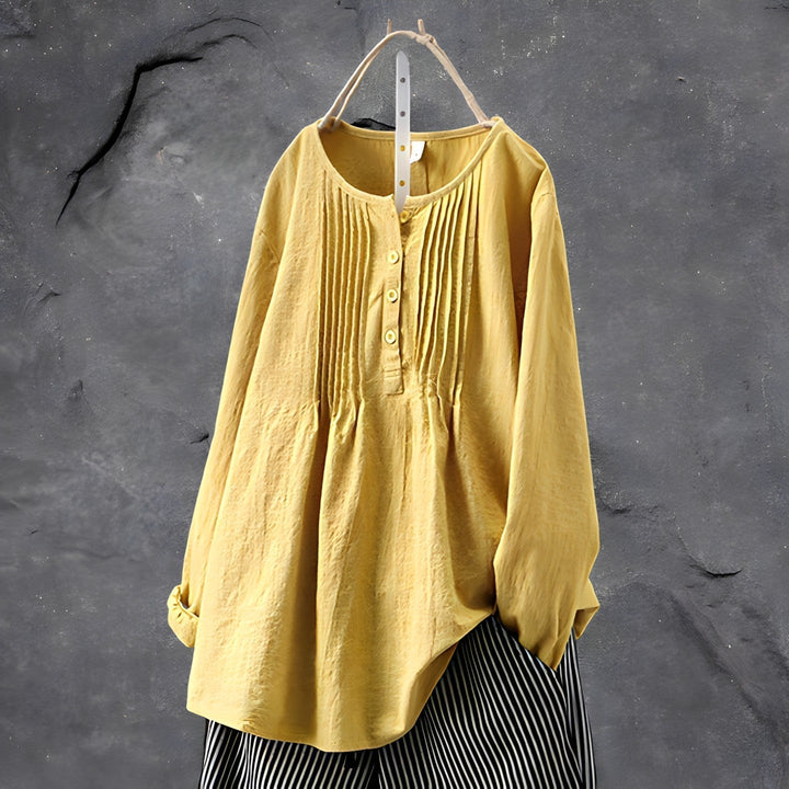 Betty™ - Handgefertigte stilvolle lockere Bluse