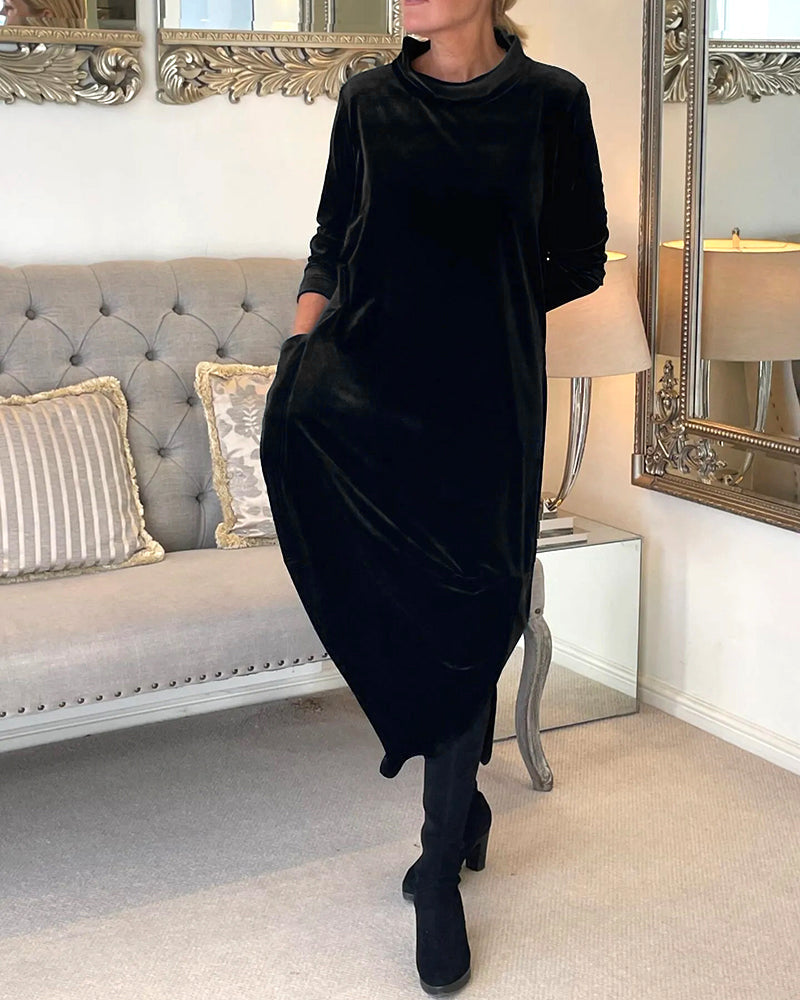Gabriella - Stylisches Winterkleid mit Taschen