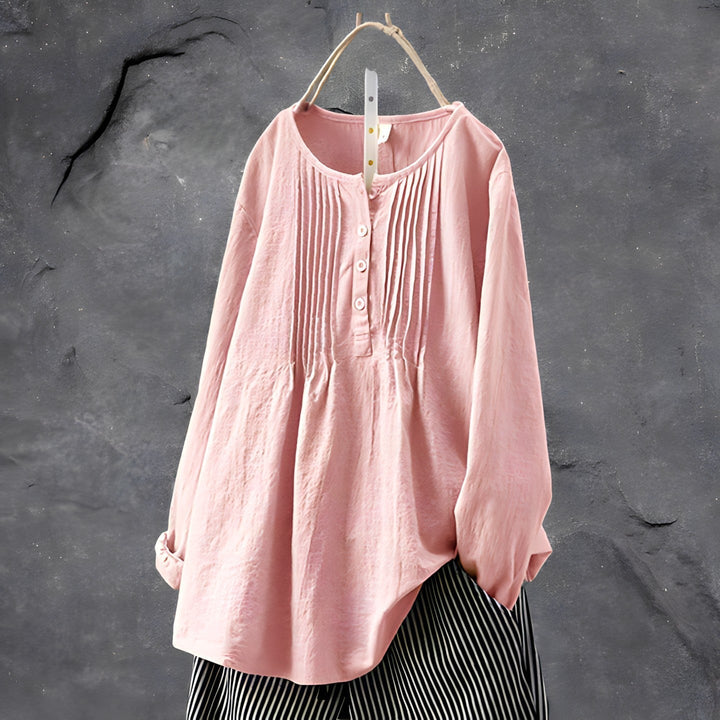Betty™ - Handgefertigte stilvolle lockere Bluse