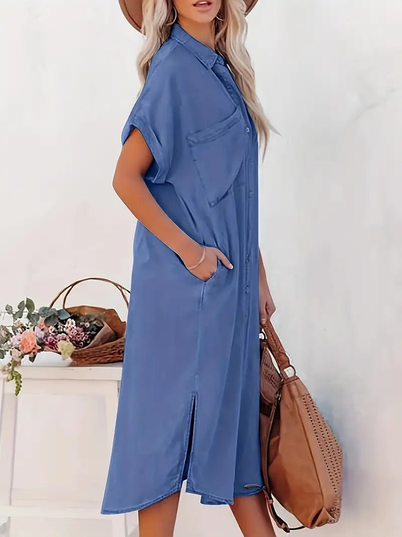 Béatrice™ - Elegantes Chemisier-Kleid Béatrice™ -