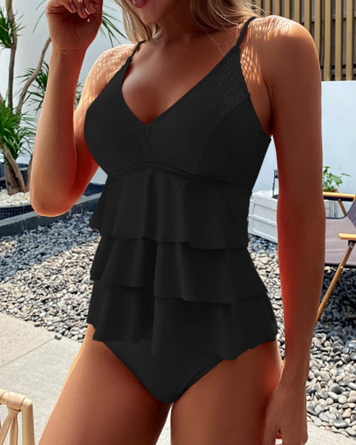 Sarah™ - Stilvolles Badeanzug mit eleganten Rüschen