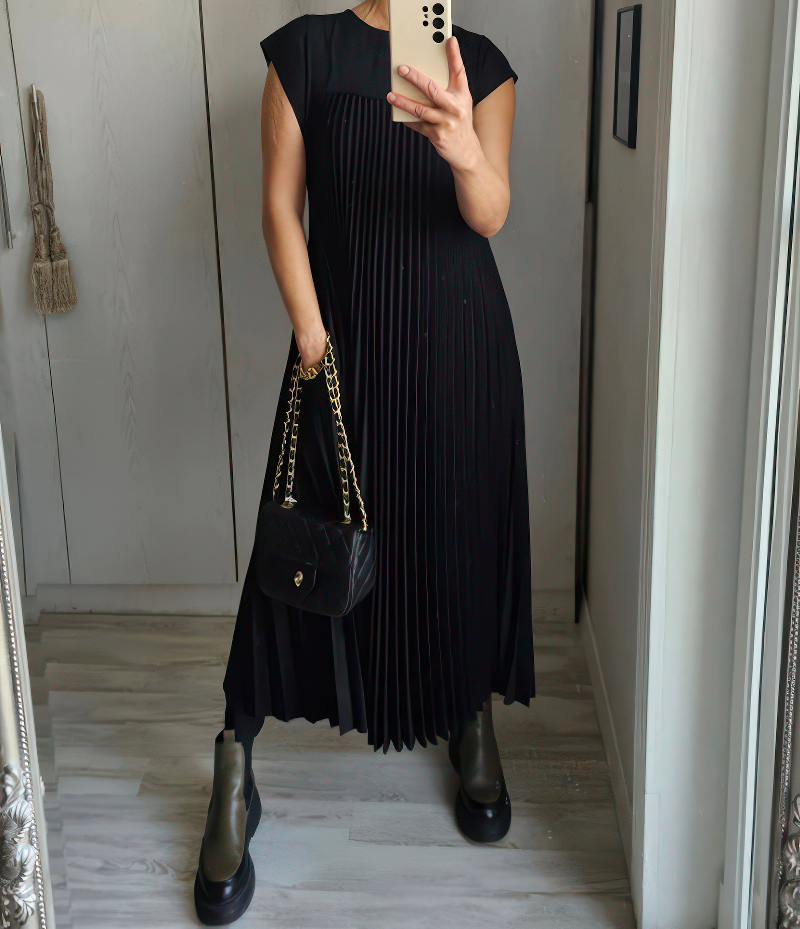 Laurine™ – Elegantes langes Kleid im klassischen Stil