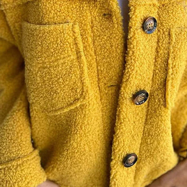 Cinzia - Kurze Wolljacke mit klassischem Revers
