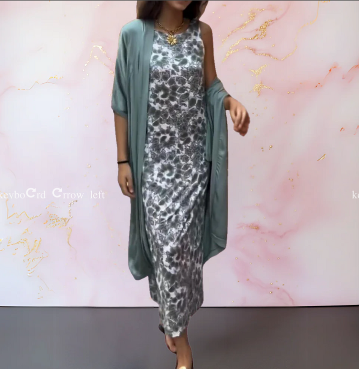 Melanie™ - Elegantes Kleid mit Strickjacke