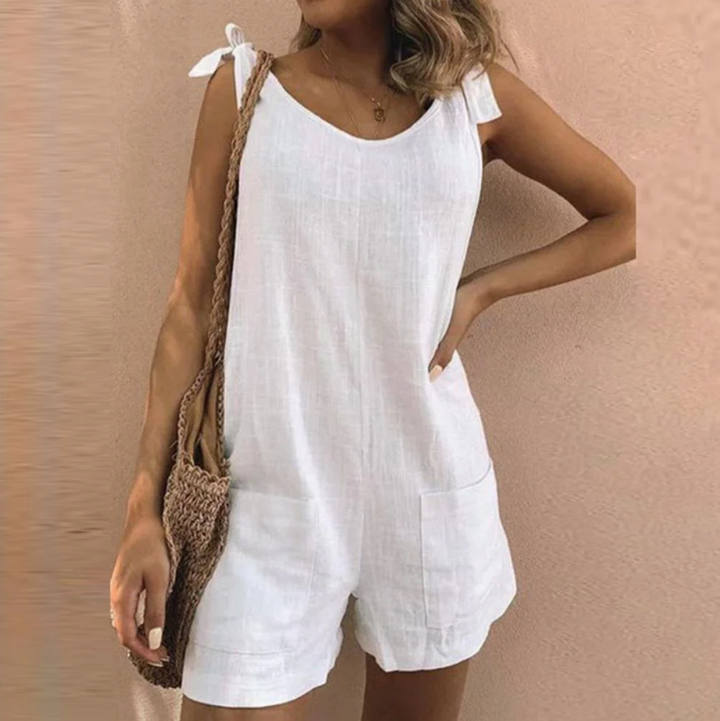 Una™ – Jumpsuit mit Schleifenträgern und Taschen