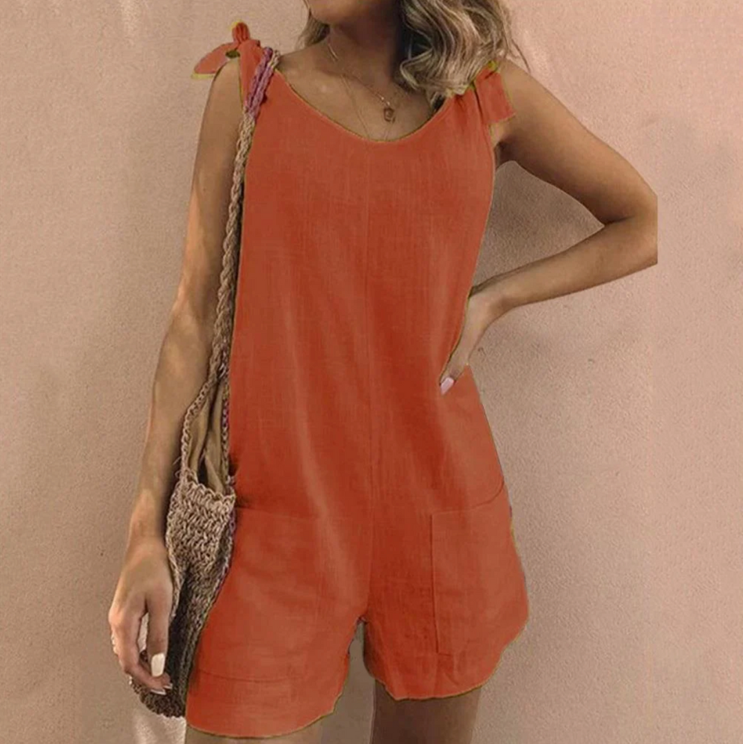 Una™ – Jumpsuit mit Schleifenträgern und Taschen