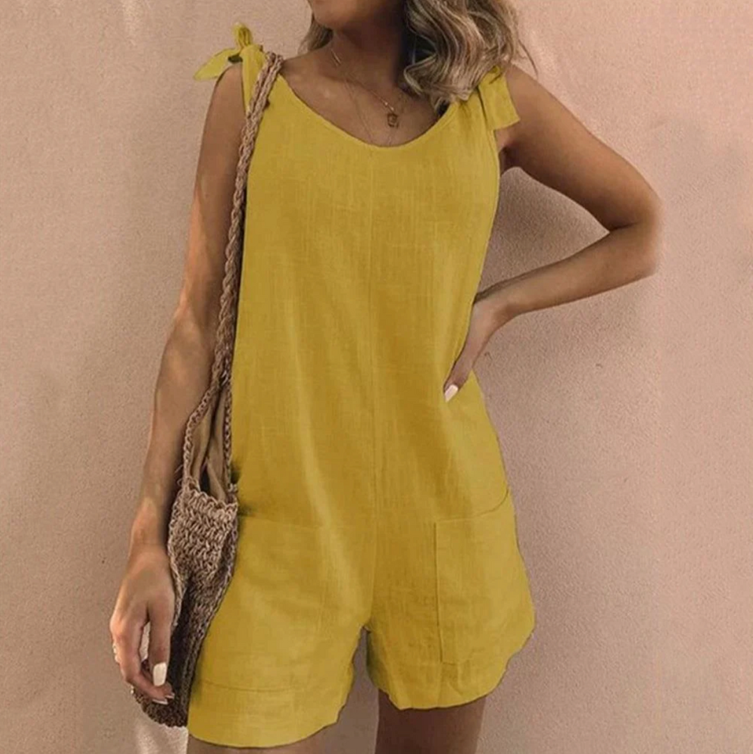 Una™ – Jumpsuit mit Schleifenträgern und Taschen