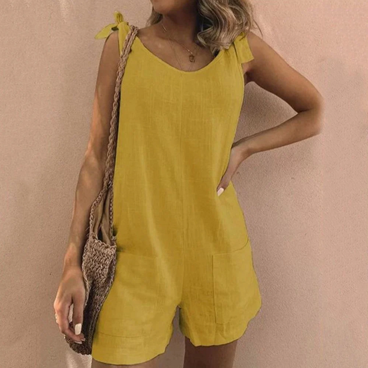Una™ – Jumpsuit mit Schleifenträgern und Taschen
