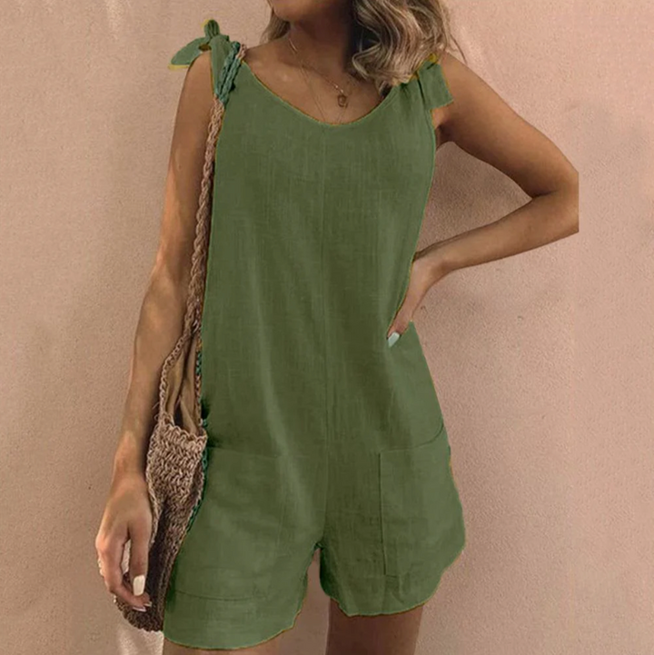 Una™ – Jumpsuit mit Schleifenträgern und Taschen