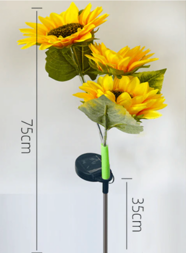 Floralglow™ - Solar-LED-Sonnenblumen-Gartenleuchten