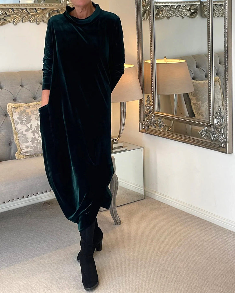 Gabriella - Stylisches Winterkleid mit Taschen