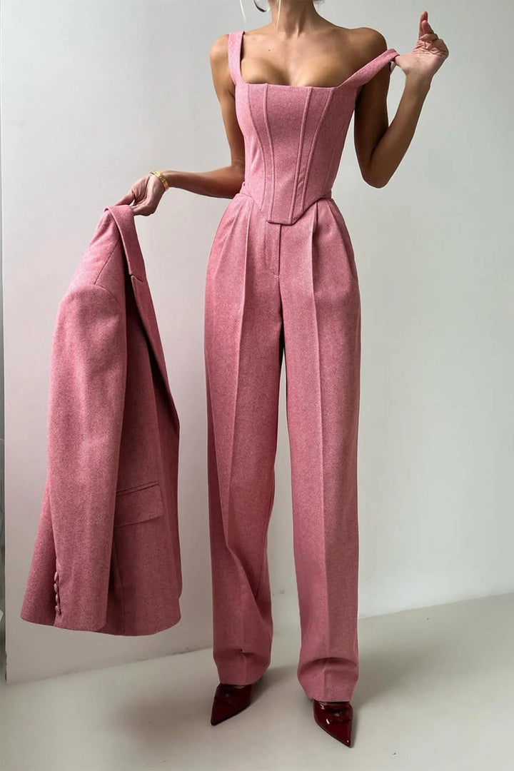 Alba™ - Dreiteiliges Set mit zweireihigem Blazer