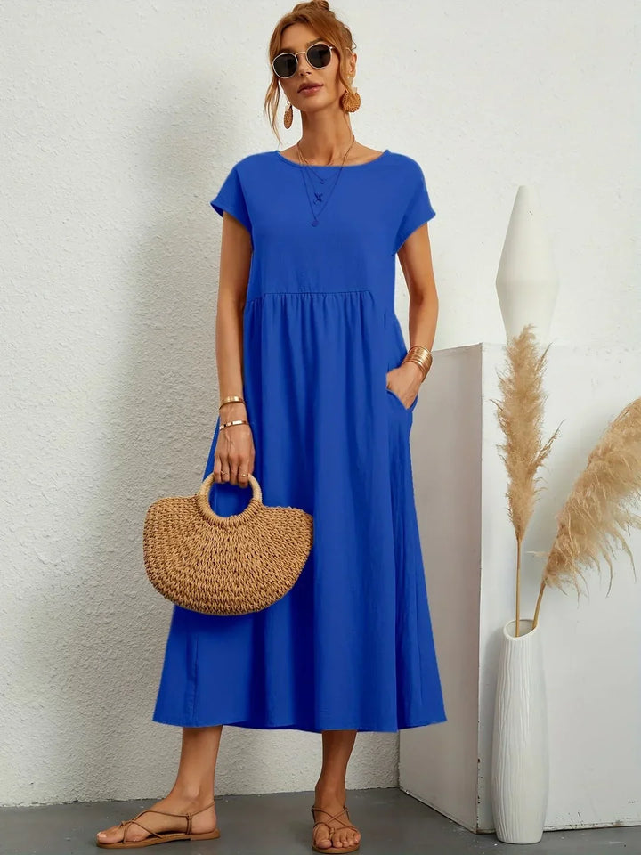 Anja™ - Leichtes, weiches Kleid mit Taschen