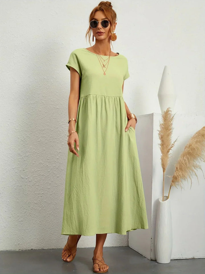 Anja™ - Leichtes, weiches Kleid mit Taschen