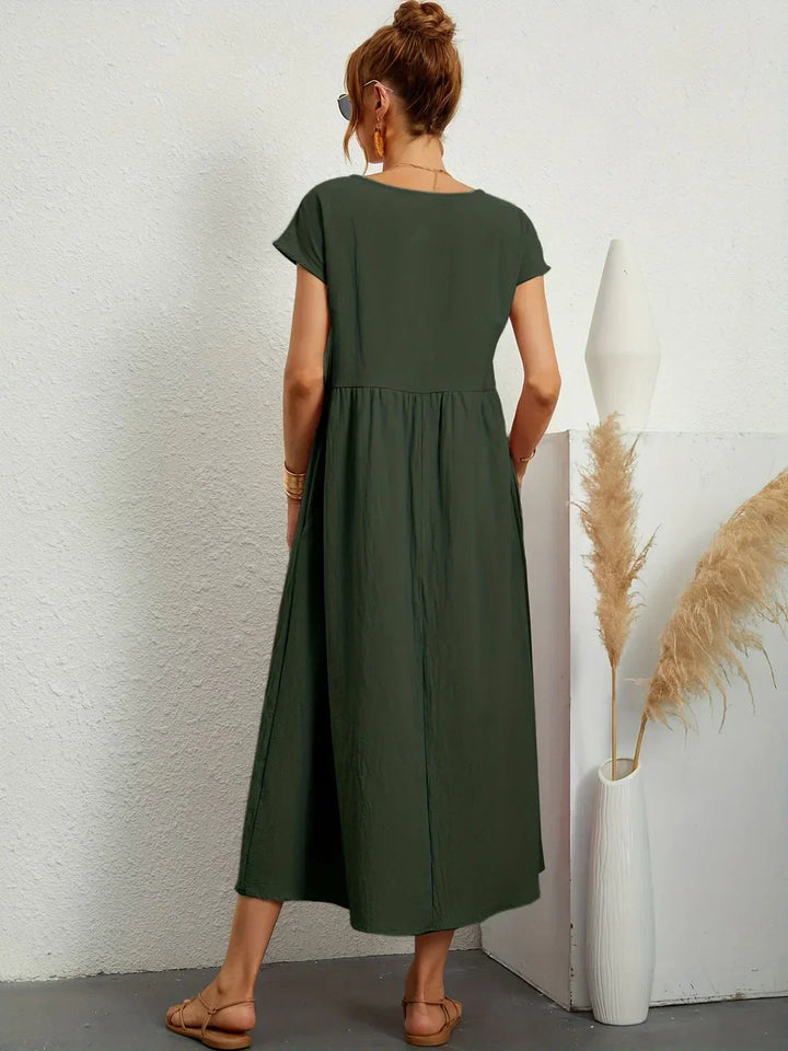 Anja™ - Leichtes, weiches Kleid mit Taschen