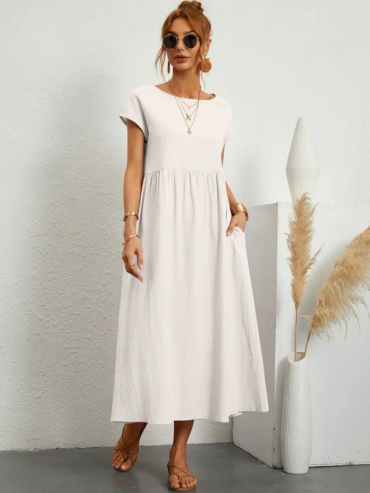 Anja™ - Leichtes, weiches Kleid mit Taschen