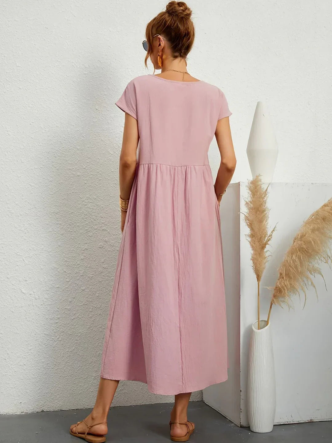Anja™ - Leichtes, weiches Kleid mit Taschen