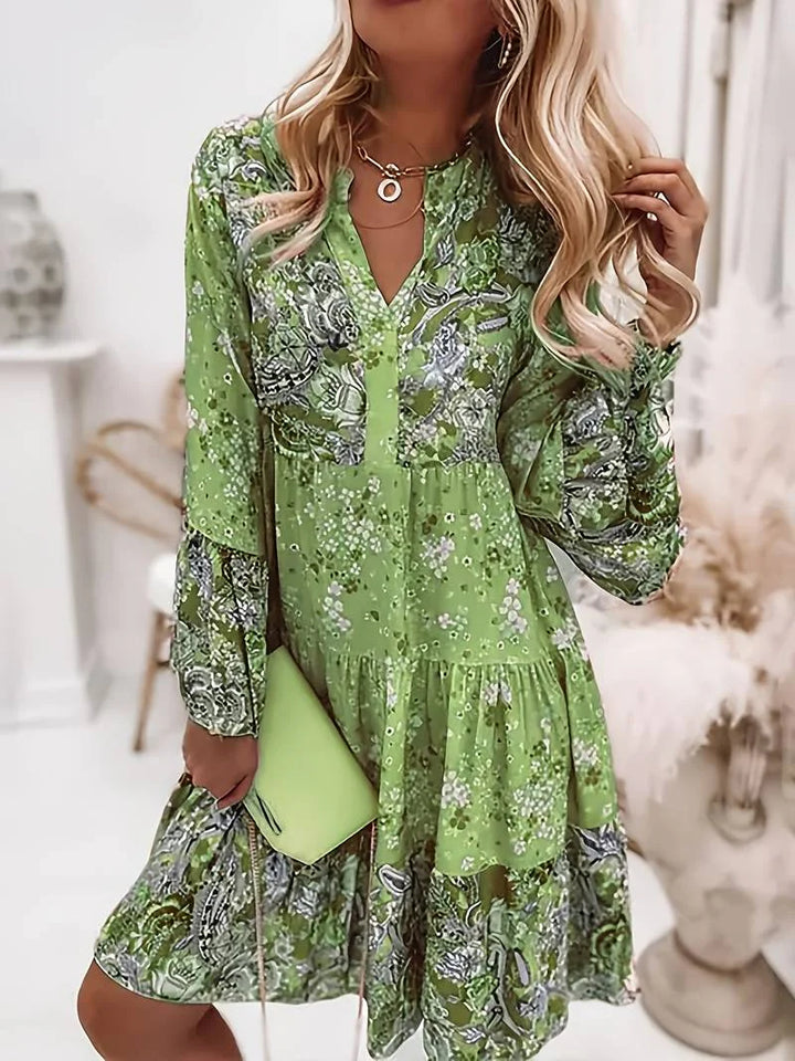Ashley™ – Bedrucktes Boho-Kleid