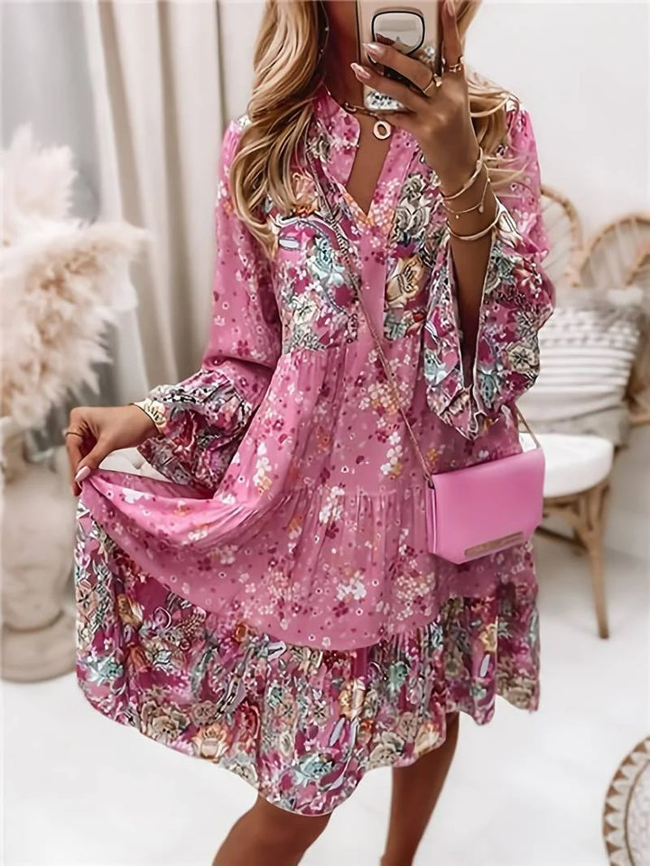 Ashley™ – Bedrucktes Boho-Kleid