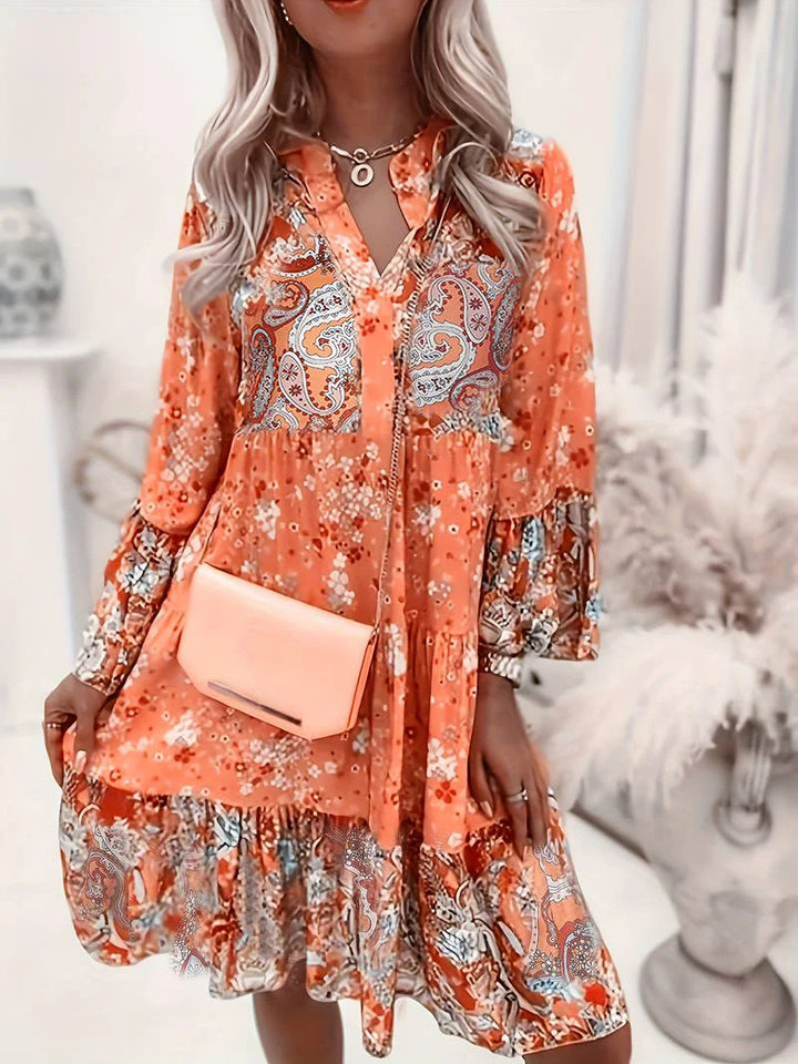 Ashley™ – Bedrucktes Boho-Kleid
