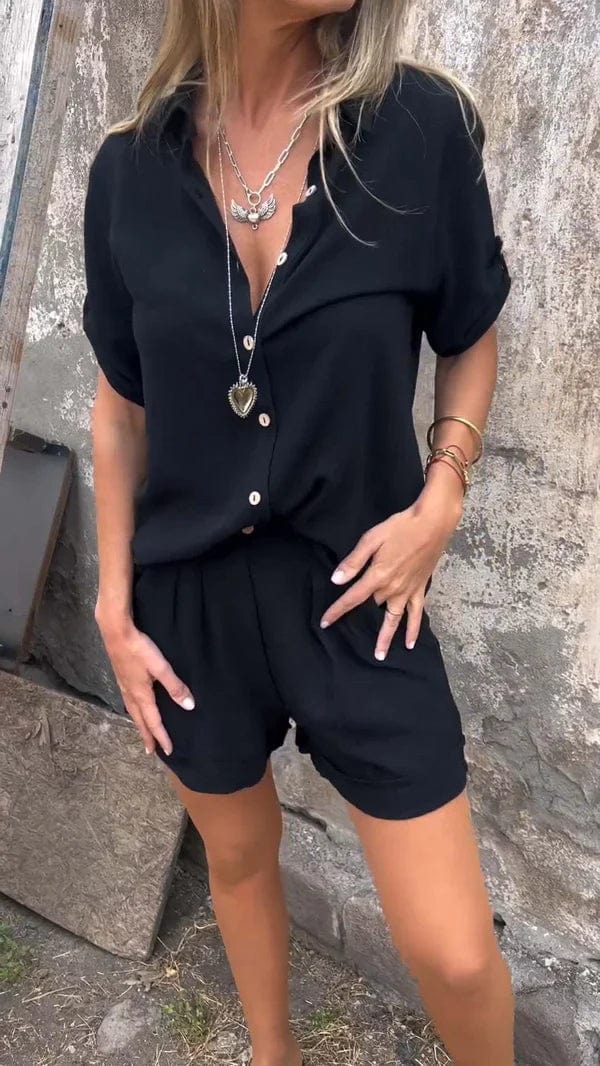 Pauline™ - Blusenset aus Baumwolle und Leinen
