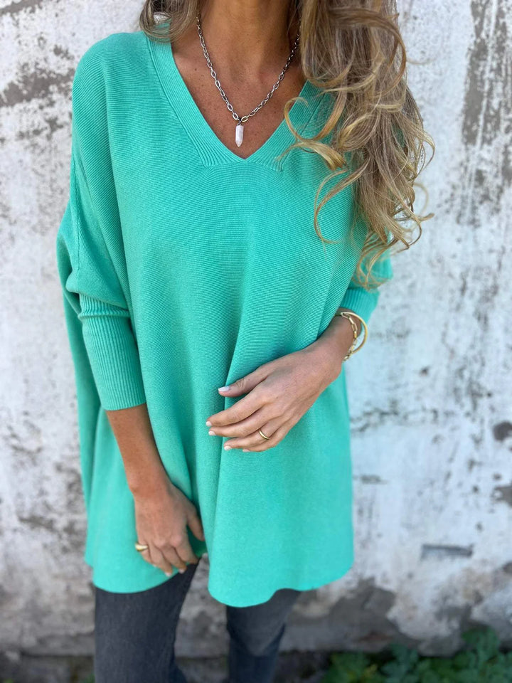 Carmen™ - Gemütlicher Oversize-Pullover mit V-Ausschnitt