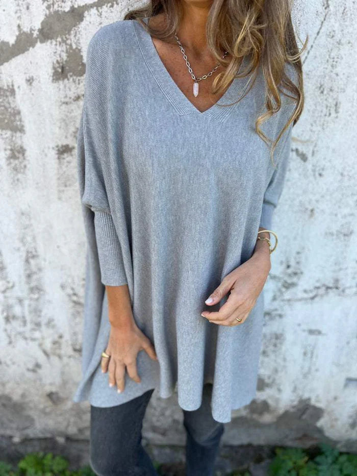 Carmen™ - Gemütlicher Oversize-Pullover mit V-Ausschnitt