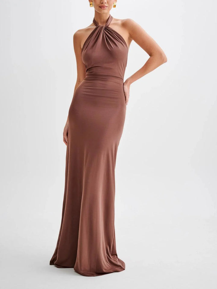 Celestina™ – Neckholder-Maxikleid