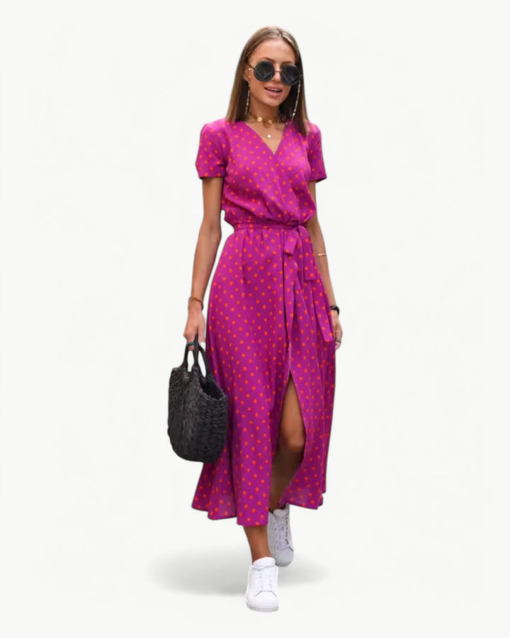 Celina™ – Lebendiges Sommerkleid mit V-Ausschnitt