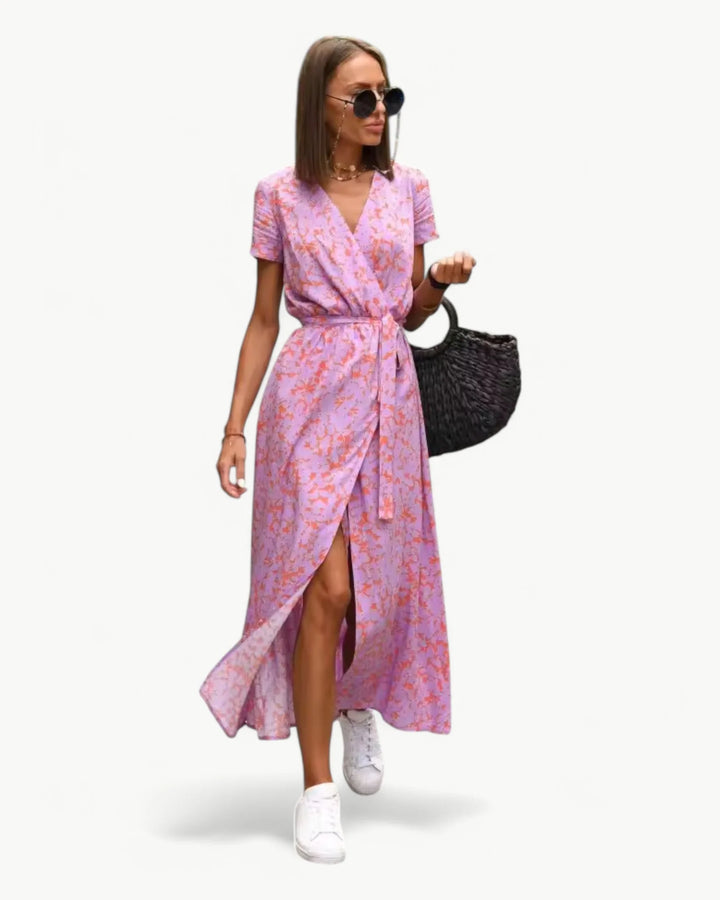 Celina™ – Lebendiges Sommerkleid mit V-Ausschnitt