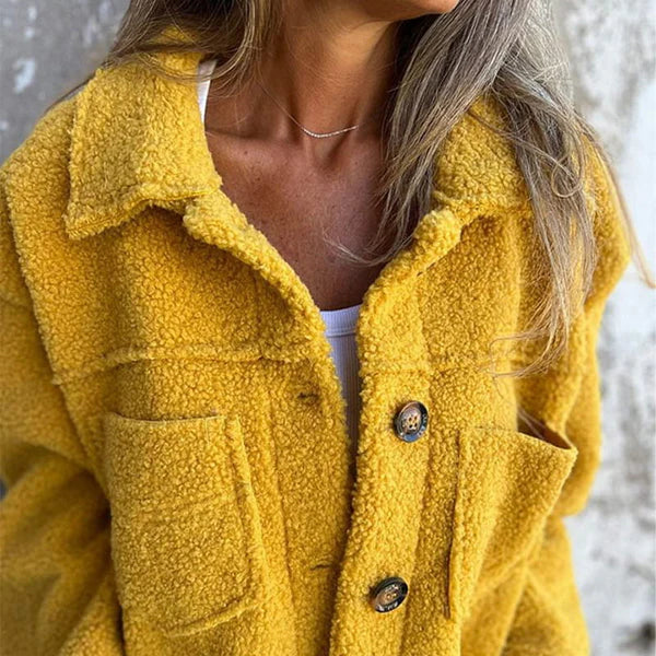 Cinzia - Kurze Wolljacke mit klassischem Revers