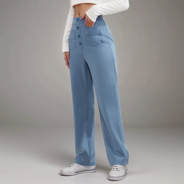 Elisha - Elastische broek met hoge taille - 1+1 kostenlos