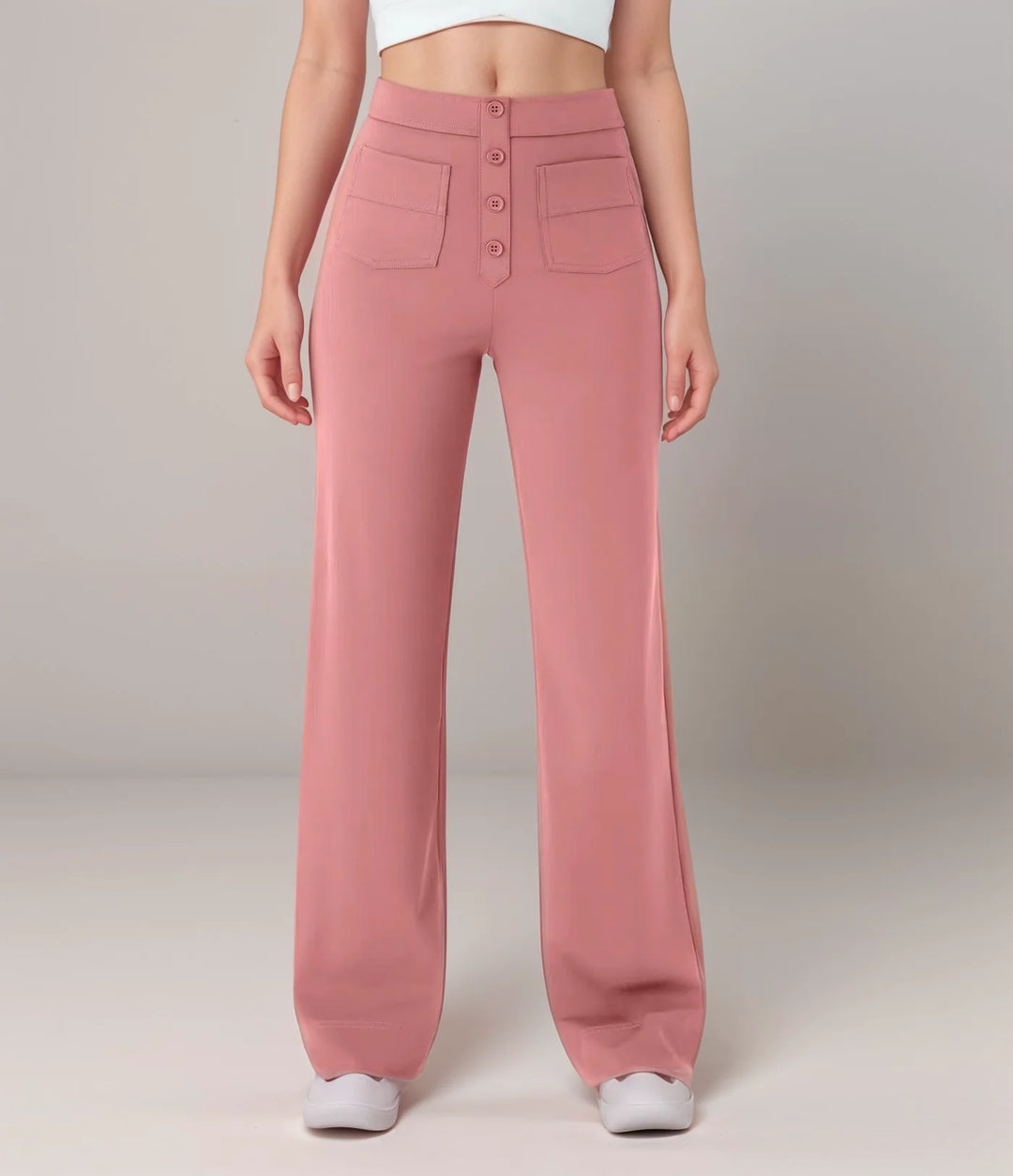 Elisha - Elastische broek met hoge taille - 1+1 kostenlos