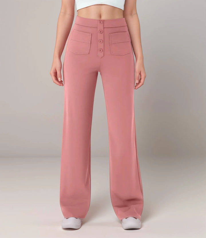 Elisha - Elastische broek met hoge taille - 1+1 kostenlos