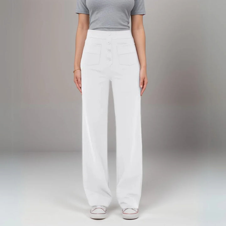 Elisha - Elastische broek met hoge taille - 1+1 kostenlos