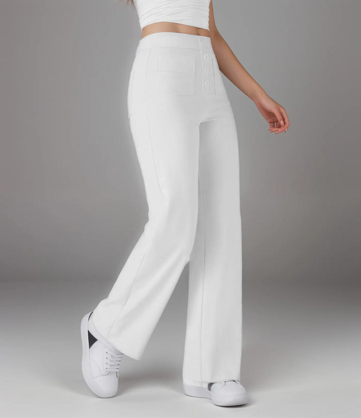 Elisha - Elastische broek met hoge taille - 1+1 kostenlos