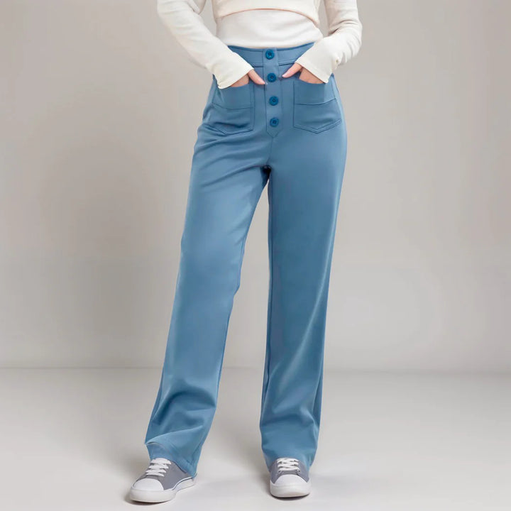 Elisha - Elastische broek met hoge taille - 1+1 kostenlos