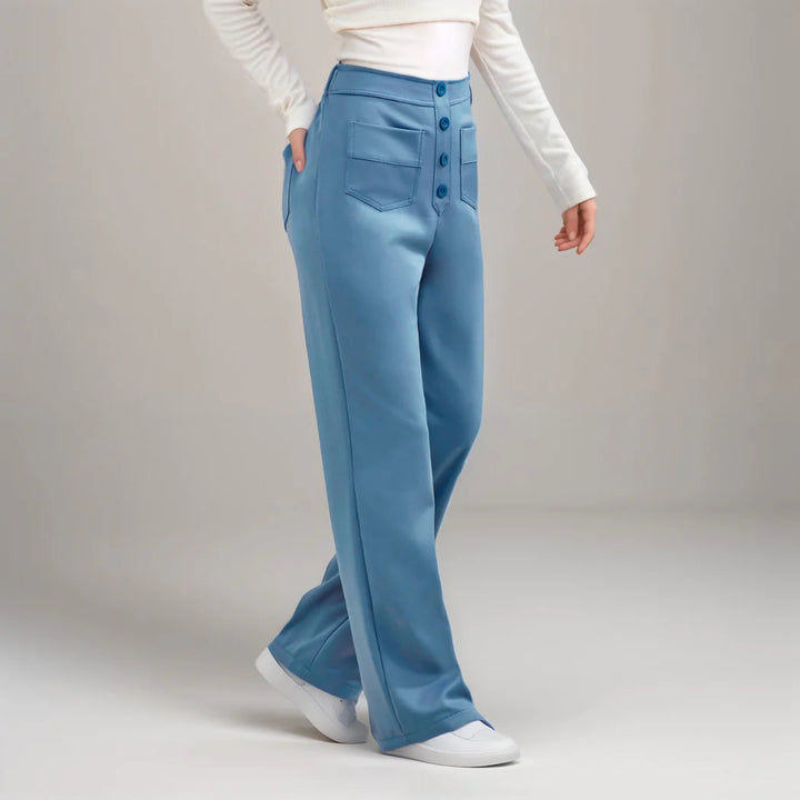 Elisha - Elastische broek met hoge taille - 1+1 kostenlos